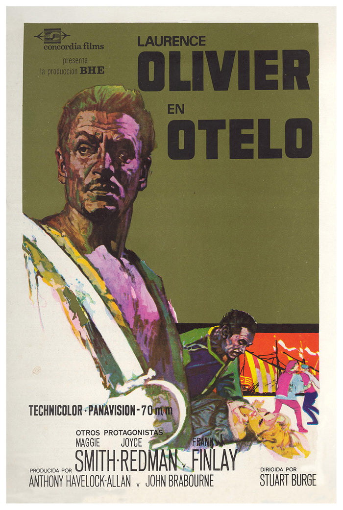 Othello 1965 - Laurence Olivier - Spain - Classic Movie Poster