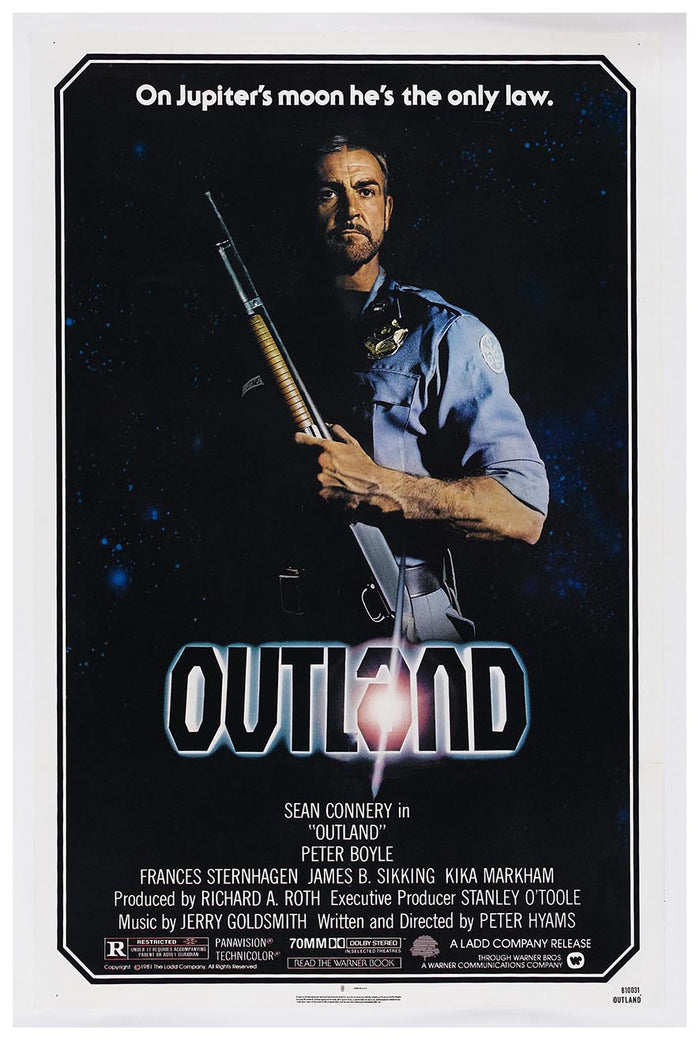 Outland 1981 - Sean Connery - Vintage Classic Movie Poster
