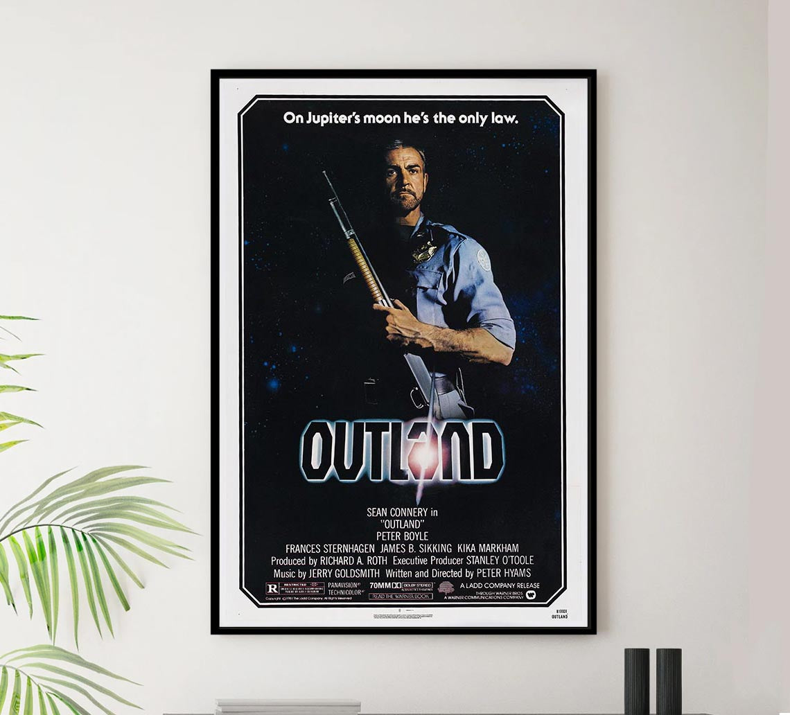 Outland 1981 - Sean Connery - Vintage Classic Movie Poster