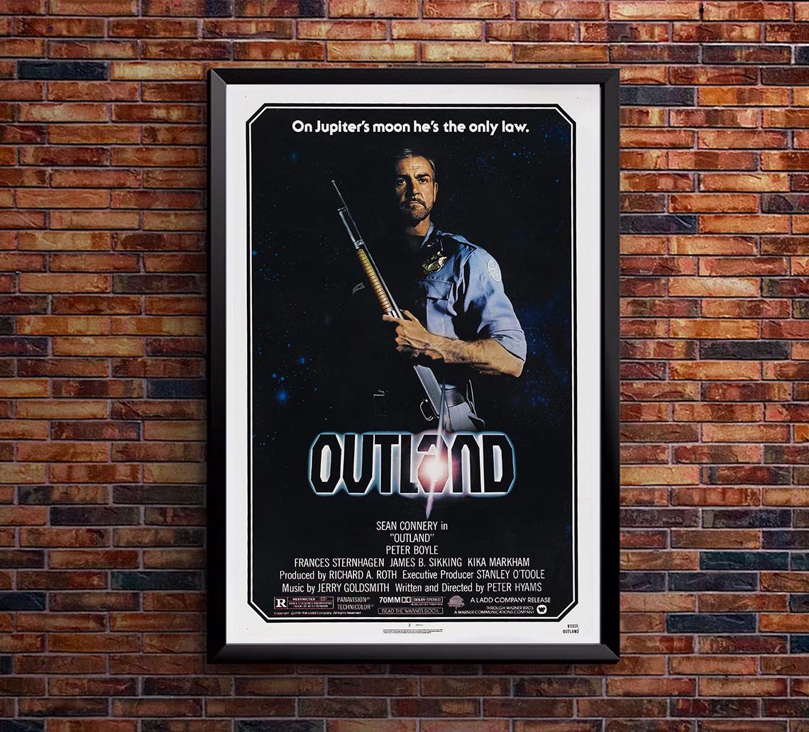 Outland 1981 - Sean Connery - Vintage Classic Movie Poster