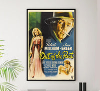 Out of the Past 1947 - Robert Mitchum - Vintage Classic Movie Poster