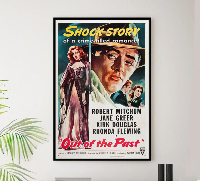 Out of the Past 1947 v2 - Robert Mitchum - Vintage Classic Movie Poster