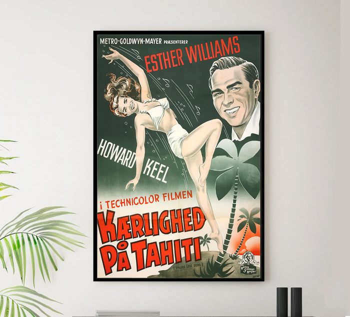 Pagan Love Song 1950 - Esther Williams - Denmark - Classic Movie Poster