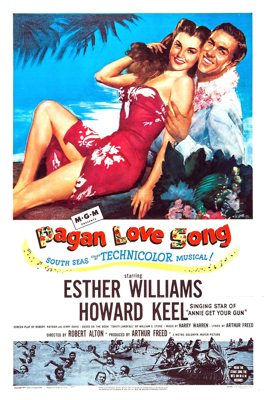 Pagan Love Song 1950 - Esther Williams - US - Classic Movie Poster