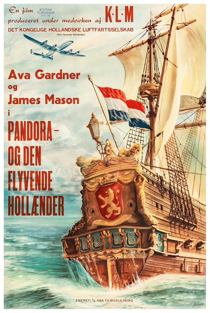 Pandora and the Flying Dutchman 1951 - Dutch v1 – Vintage Classic Movie Poster