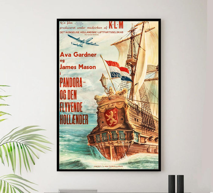 Pandora and the Flying Dutchman 1951 - Dutch v1 – Vintage Classic Movie Poster