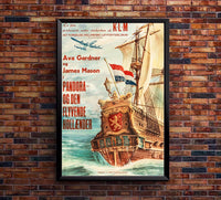 Pandora and the Flying Dutchman 1951 - Dutch v1 – Vintage Classic Movie Poster