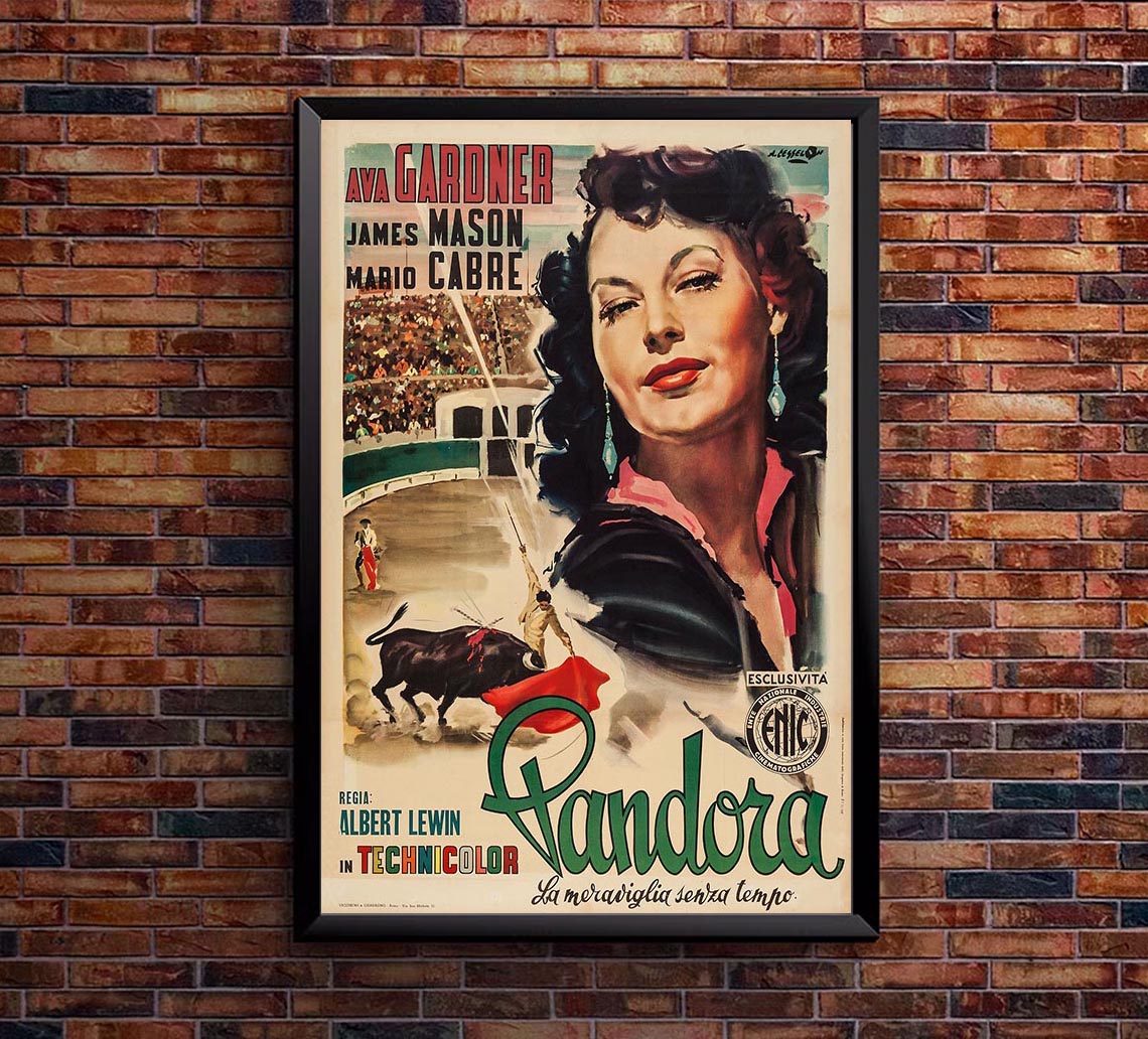 Pandora and the Flying Dutchman 1951 - Italian v2 – Vintage Classic Movie Poster