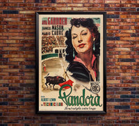 Pandora and the Flying Dutchman 1951 - Italian v2 – Vintage Classic Movie Poster