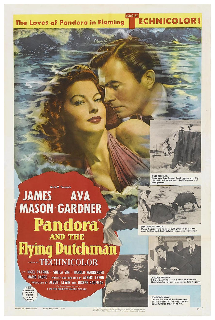 Pandora and the Flying Dutchman 1951 v1 – Vintage Classic Movie Poster