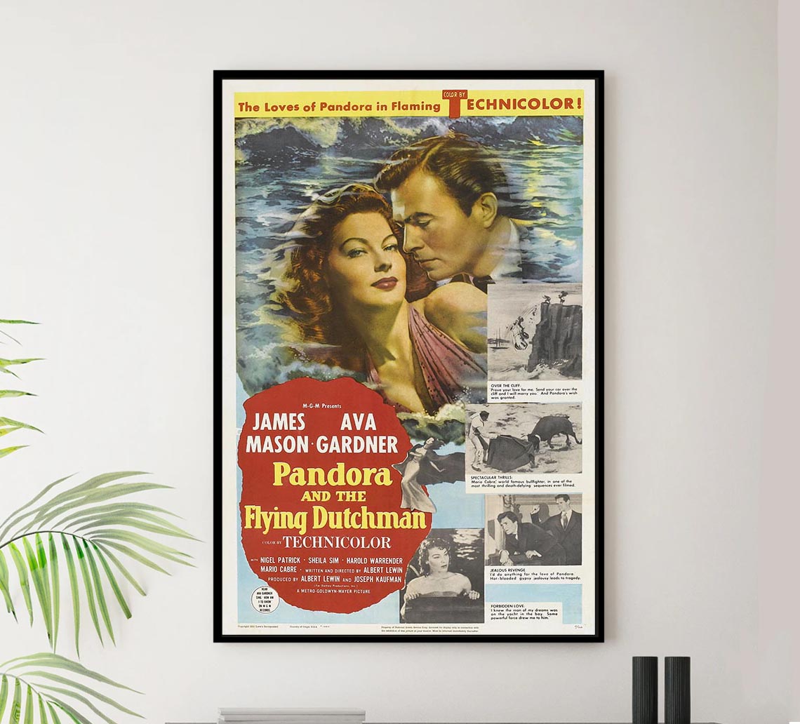 Pandora and the Flying Dutchman 1951 v1 – Vintage Classic Movie Poster