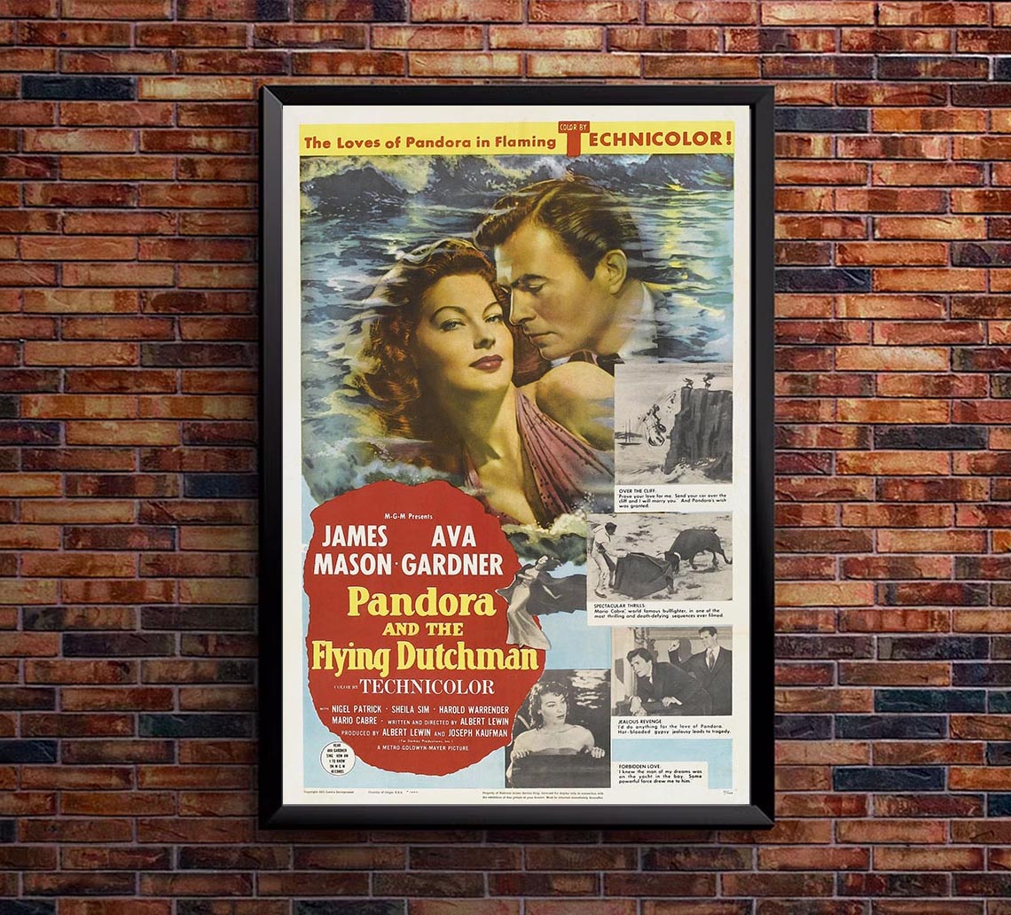 Pandora and the Flying Dutchman 1951 v1 – Vintage Classic Movie Poster