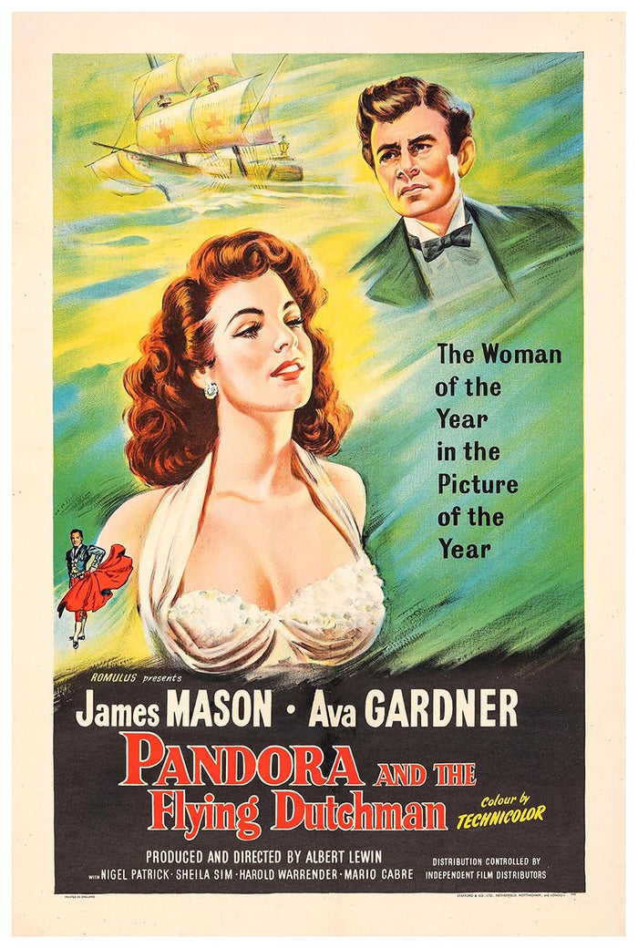 Pandora and the Flying Dutchman 1951 v3 – Vintage Classic Movie Poster