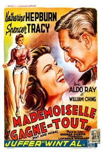 Pat and Mike 1952 - Charles Bronson - Belgium - Classic Movie Poster
