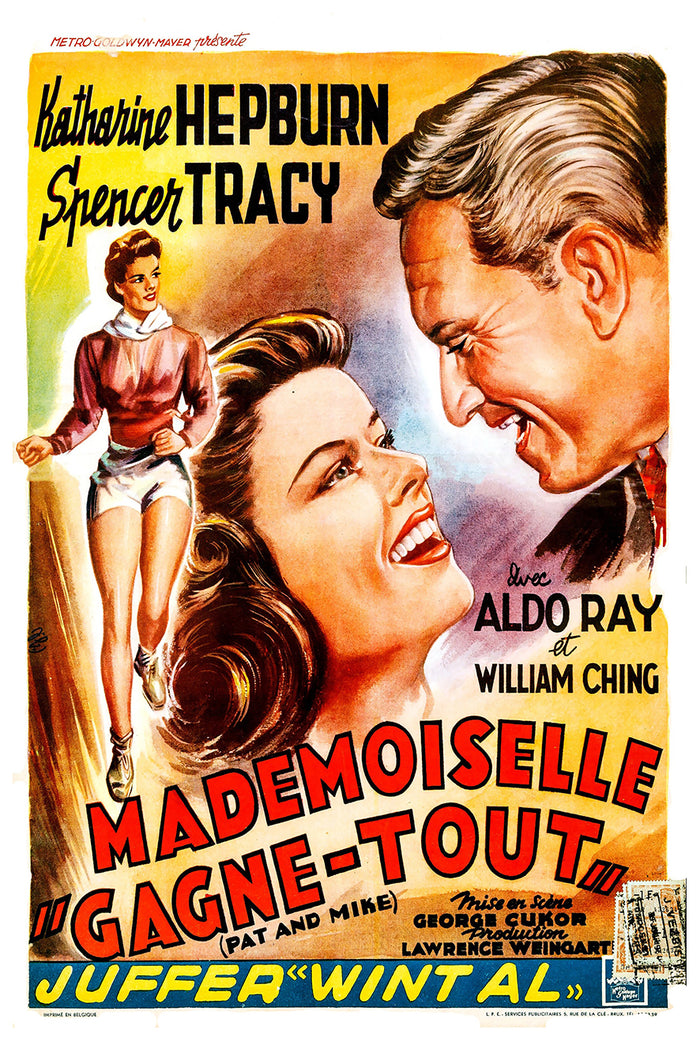 Pat and Mike 1952 - Belgium - Classic Movie Poster