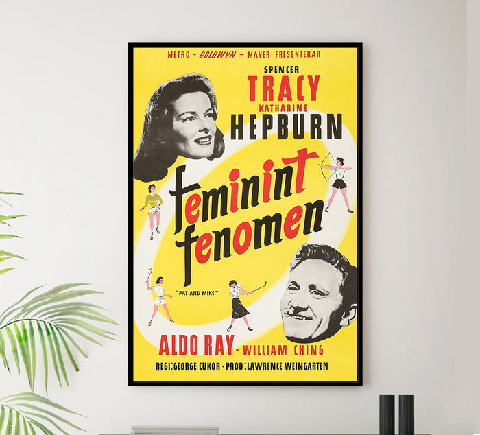 Pat and Mike 1952 - Sweden - Classic Movie Poster