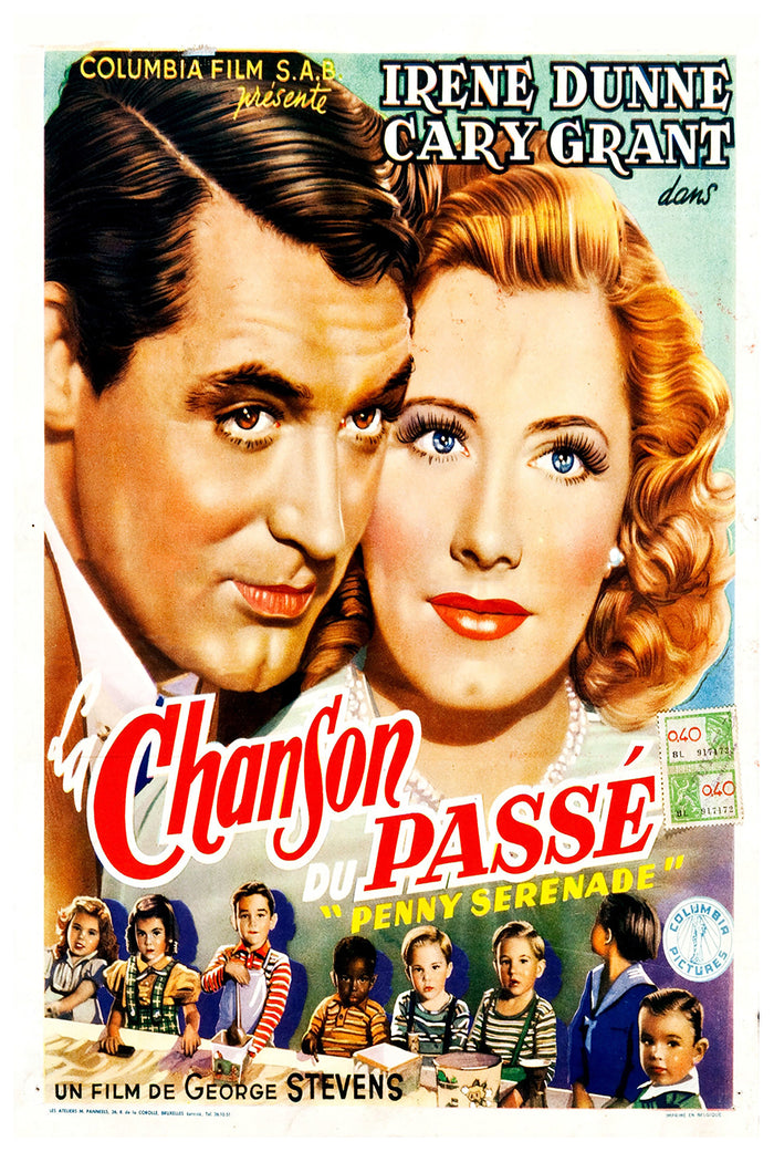 Penny Serenade 1941  - Cary Grant - Belgium - Classic Movie Poster
