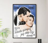 Penny Serenade 1941  - Cary Grant - Sweden - Classic Movie Poster