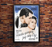 Penny Serenade 1941  - Cary Grant - Sweden - Classic Movie Poster