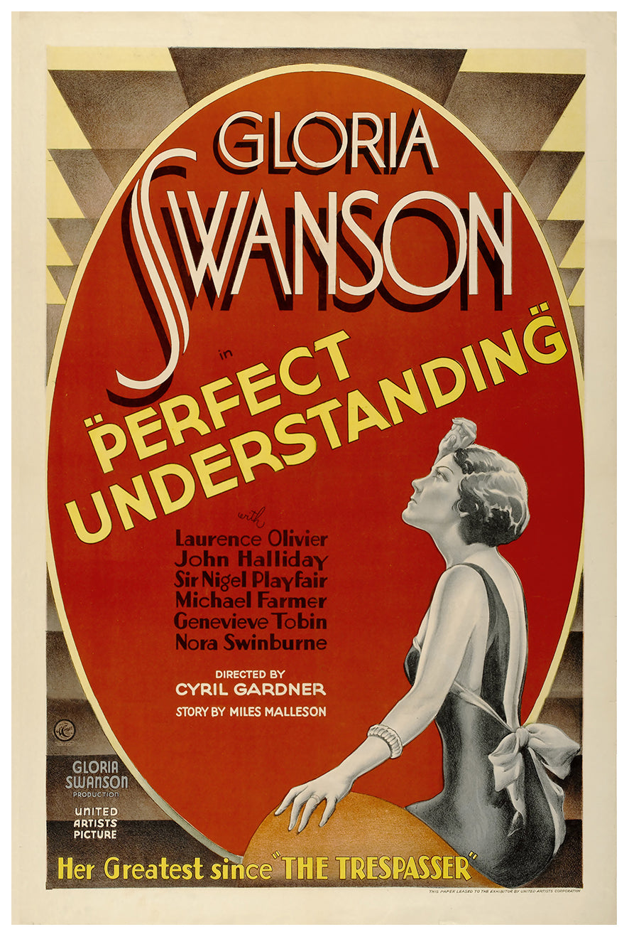 Perfect Understanding 1933 - Laurence Olivier - US - Classic Movie Poster