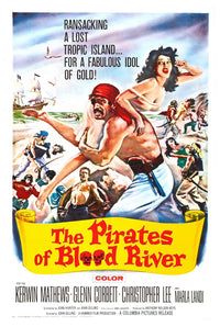 Pirates of Blood River 1962 - Vintage Pirate Classic Movie Poster