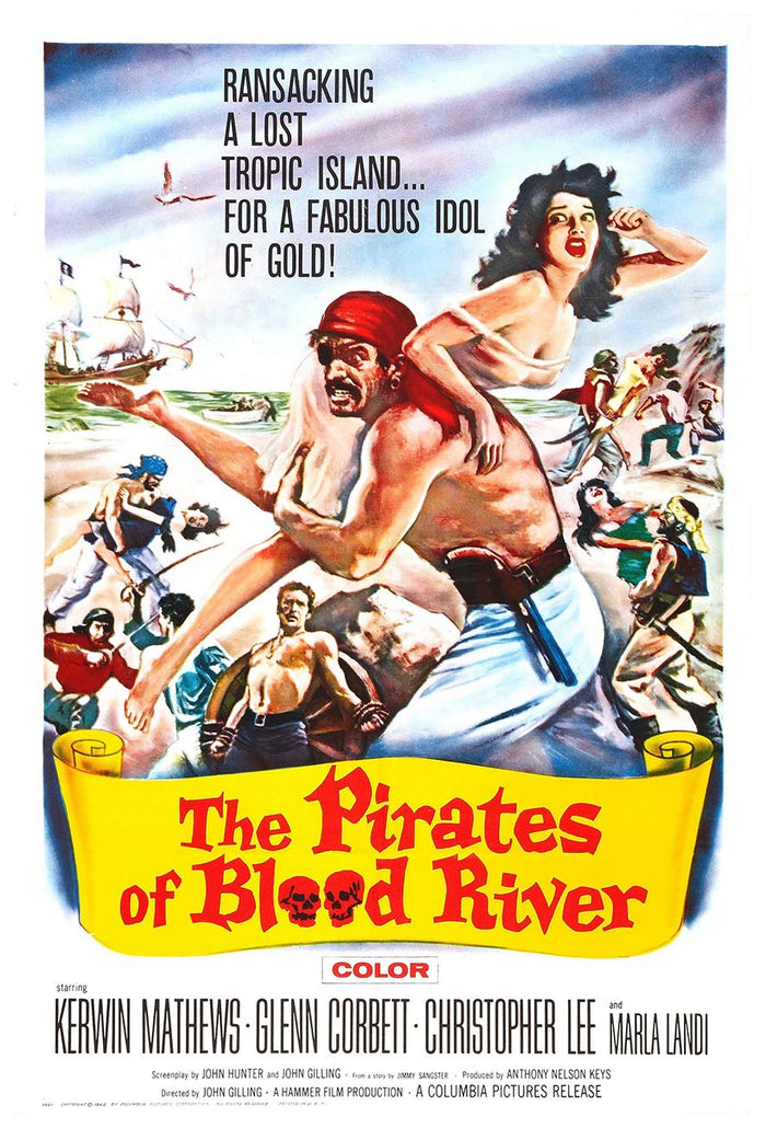 Pirates of Blood River 1962 - Vintage Pirate Classic Movie Poster