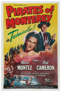 Pirates of Monterey 1947 - Maria Montez - Vintage Pirate Classic Movie Poster