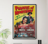 Pirates of Monterey 1947 - Maria Montez - Vintage Pirate Classic Movie Poster