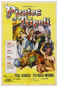 Pirates of Tripoli 1955 - Vintage Pirate Classic Movie Poster