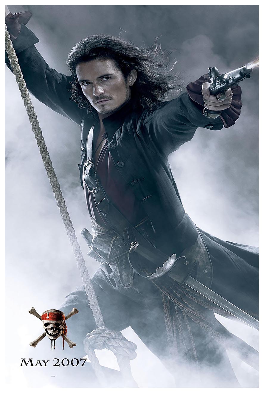 Pirates of the Caribbean At World's End 2007 - Orlando Bloom 11x17 - Vintage Classic Movie Poster