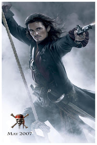Pirates of the Caribbean At World's End 2007 - Orlando Bloom 11x17 - Vintage Classic Movie Poster