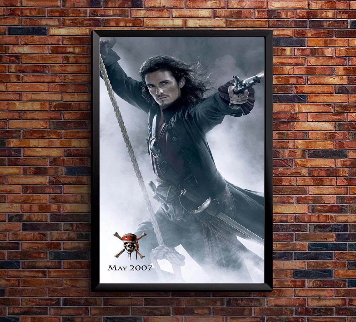 Pirates of the Caribbean At World's End 2007 - Orlando Bloom 11x17 - Vintage Classic Movie Poster