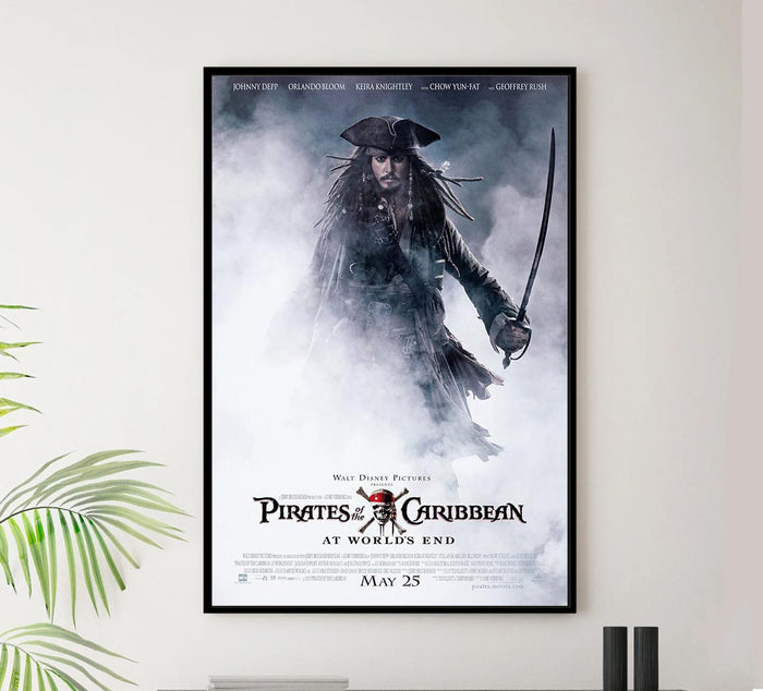 Pirates of the Caribbean At World's End 2007 - Vintage Pirate Classic Movie Poster