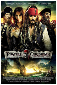 Pirates of the Caribbean On Stranger Tides 2011 - Vintage Pirate Classic Movie Poster