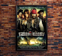 Pirates of the Caribbean On Stranger Tides 2011 - Vintage Pirate Classic Movie Poster
