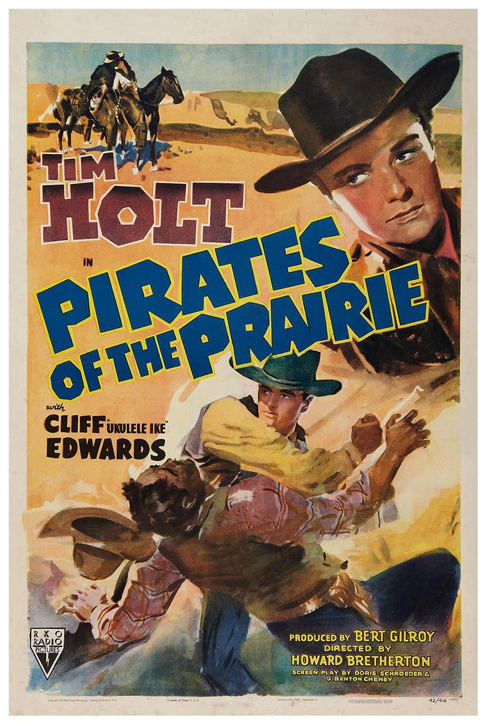 Pirates of the Prairie 1942 - Vintage Pirate Classic Movie Poster