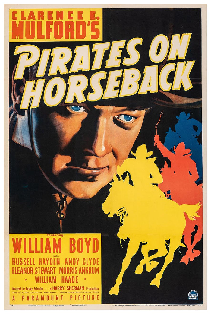Pirates on Horseback 1941 - Vintage Pirate Classic Movie Poster