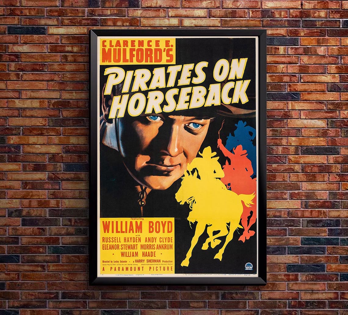 Pirates on Horseback 1941 - Vintage Pirate Classic Movie Poster