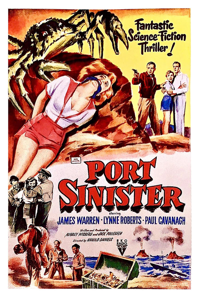 Port Sinister 1953 - Vintage Pirate Classic Movie Poster