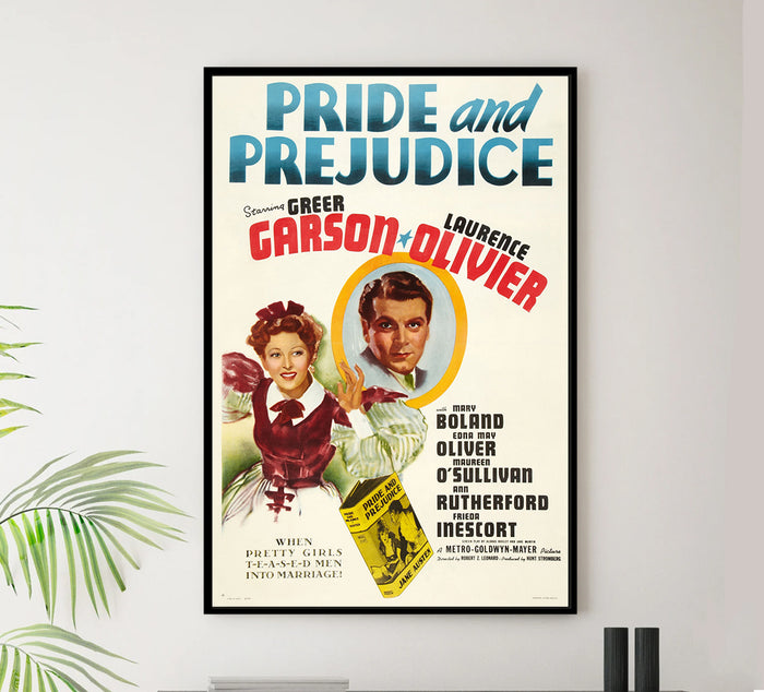 Pride and Prejudice 1940 - Laurence Olivier - US - Classic Movie Poster
