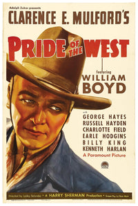 Pride of the West 1938 - William Boyd - Classic Western Movie Poster
