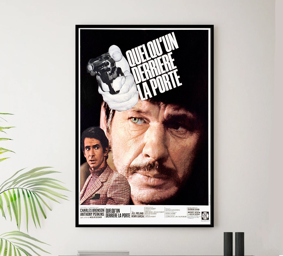 Quelqu'un derrière la porte 1971 - Charles Bronson - France - Classic Movie Poster