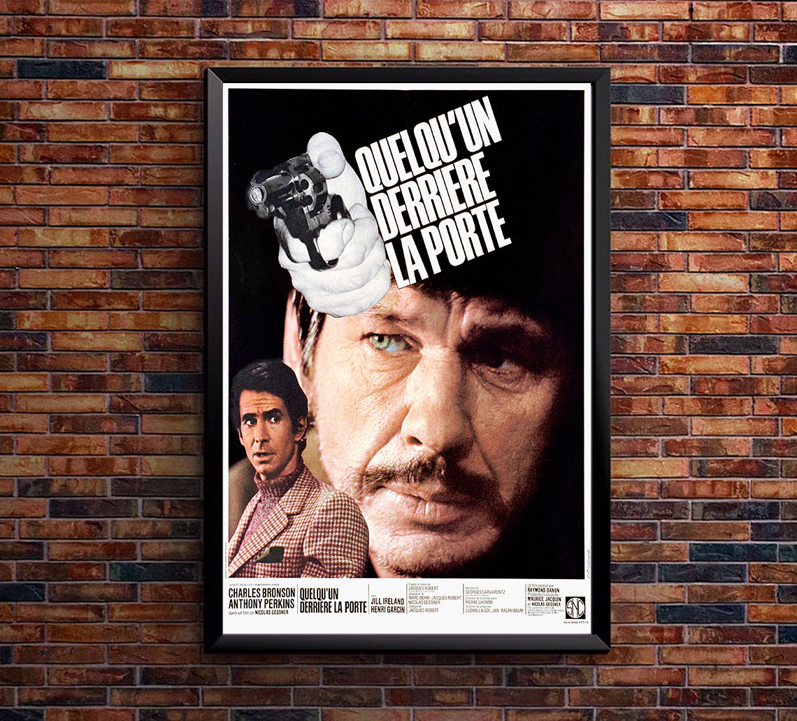 Quelqu'un derrière la porte 1971 - Charles Bronson - France - Classic Movie Poster