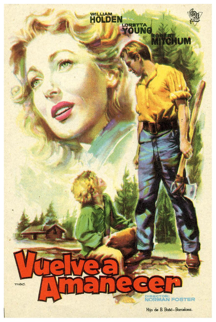 Rachel and the Stranger 1948 - Robert Mitchum - Vintage Classic Movie Poster