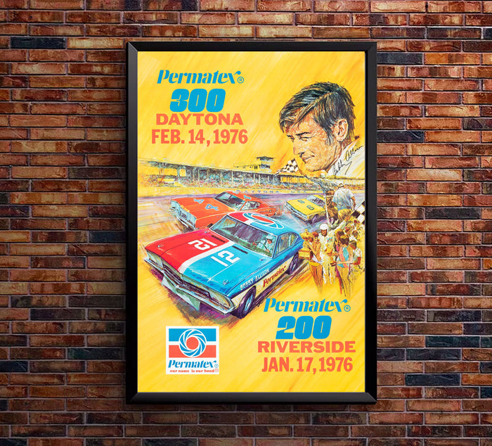 Daytona - Bobby Allison - 1976 - Vintage Racing Poster