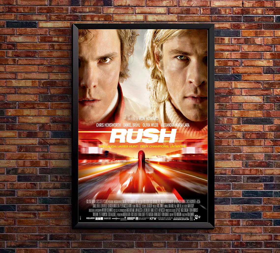 Rush - Chris Hemsworth - 2013 - French - Vintage Racing Poster