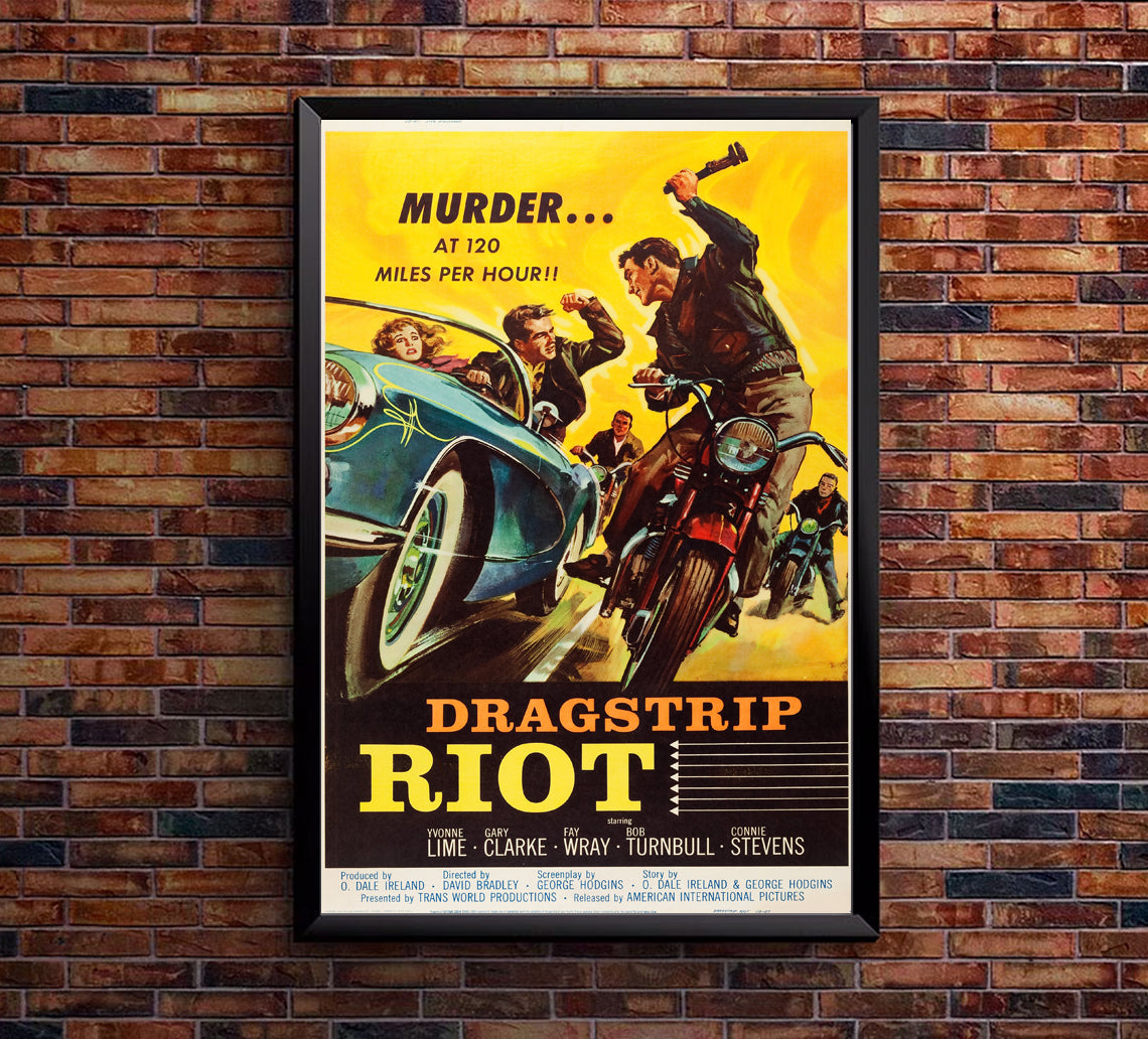 Dragster Riot - 1958 - Vintage Racing Poster