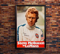 Steve McQueen - The Man and Le Mans  - US Version 3 - Vintage Racing Poster