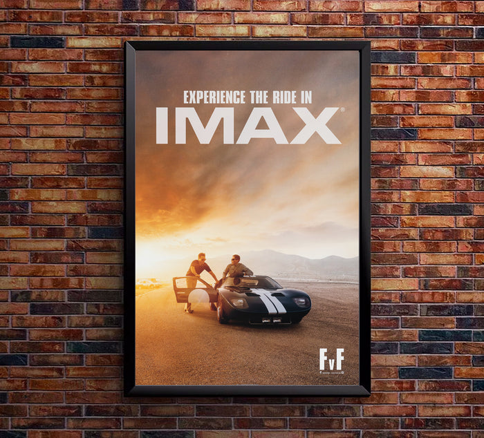 Ford vs Ferrari - IMAX - Vintage Racing Poster