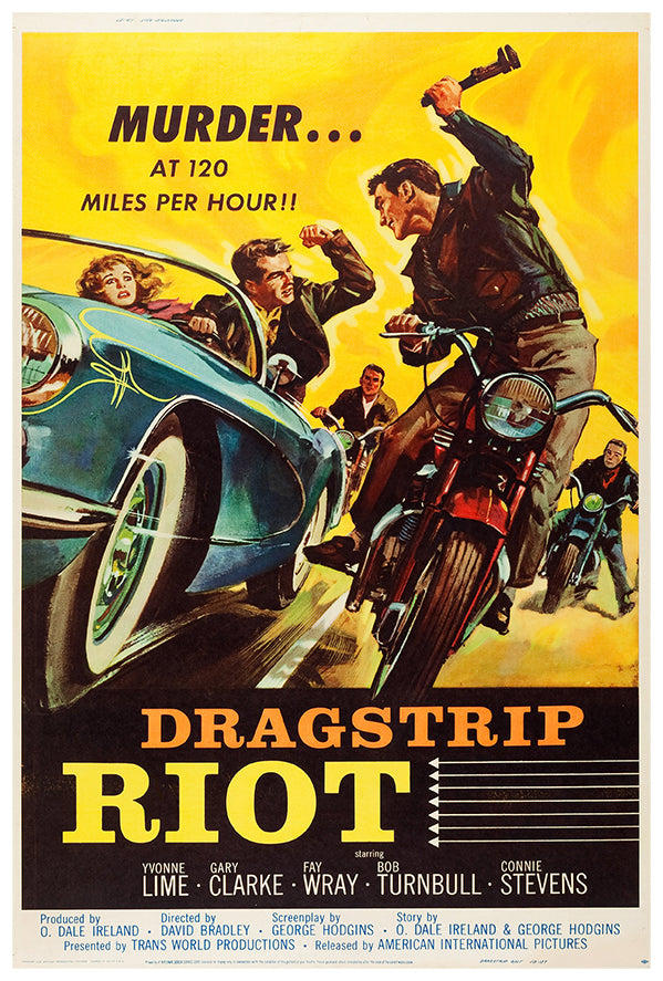 Dragster Riot - 1958 - Vintage Racing Poster